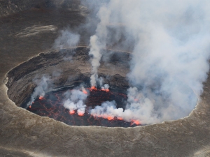 DRC Volcano Nyiragongo Crater